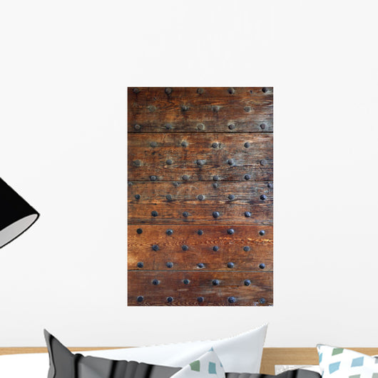 Gothic Wood Door Wall Decal