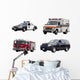 Set Emergency Vehicles Wall Decal Sticker Set