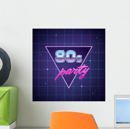 Eighties Party Wall Decal