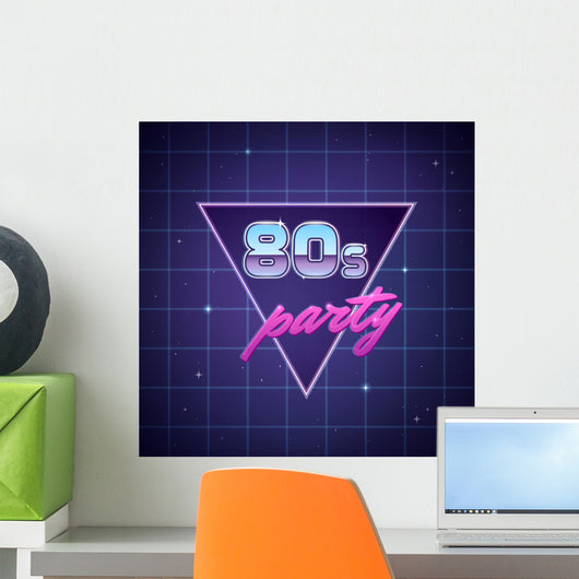 Eighties Party Wall Decal