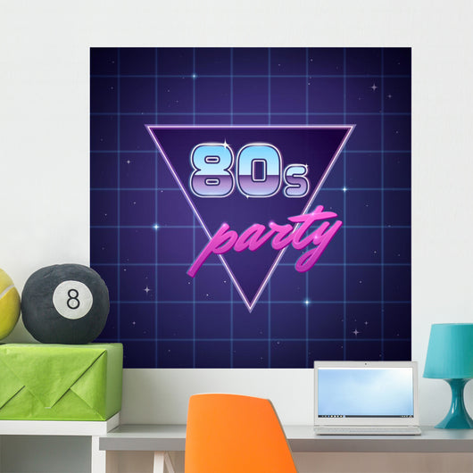 Eighties Party Wall Decal