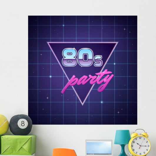 Eighties Party Wall Decal