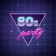 Eighties Party Wall Decal