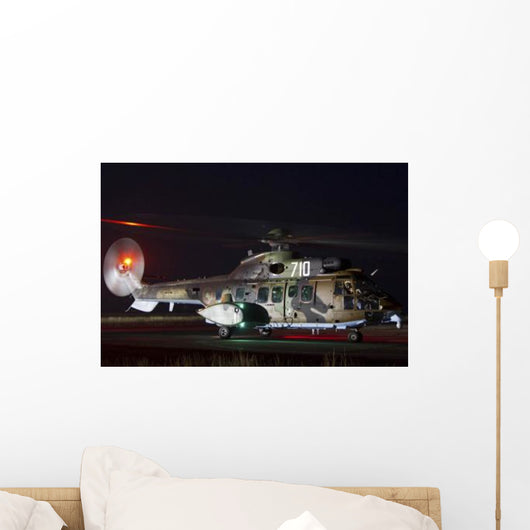 Eurocopter As-532al Cougar Sits Wall Decal