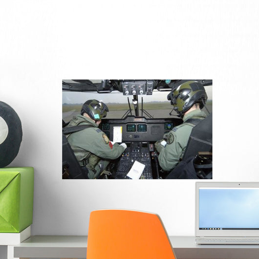 Pilots inside Cockpit Royal Wall Decal