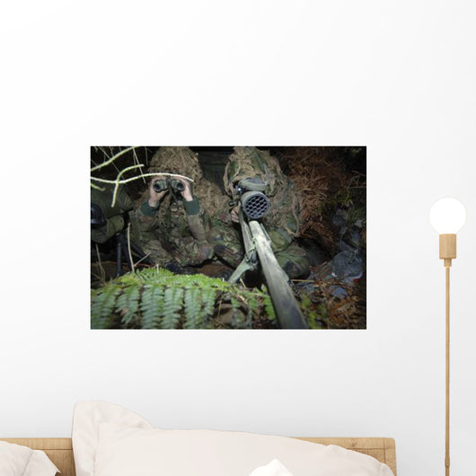 British Army Sniper Team Wall Decal Design 2