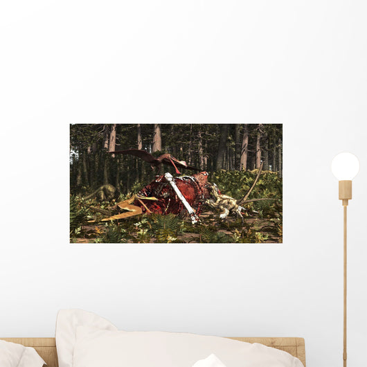 Deinonychus Coloborhynchus Birds Feed Wall Decal