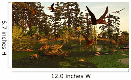 Eudimorphodon and Peteinosaurus Pterosaurs Wall Decal