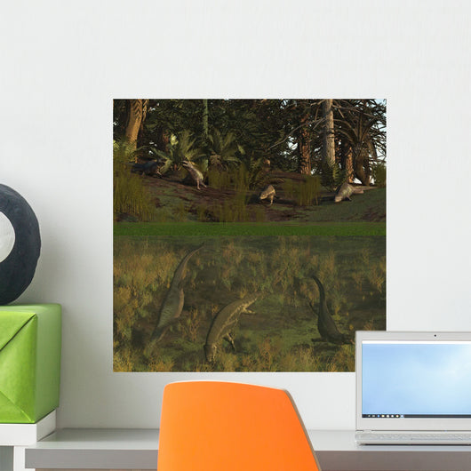 Placodus Reptiles Rest Shore Wall Decal