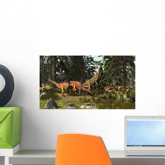Late Triassic Scene with Wall Decal