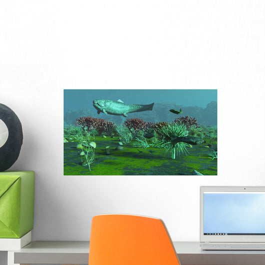 Large Dunkelosteus and Other Wall Decal