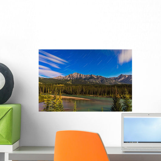 Star Trails above Front Wall Decal