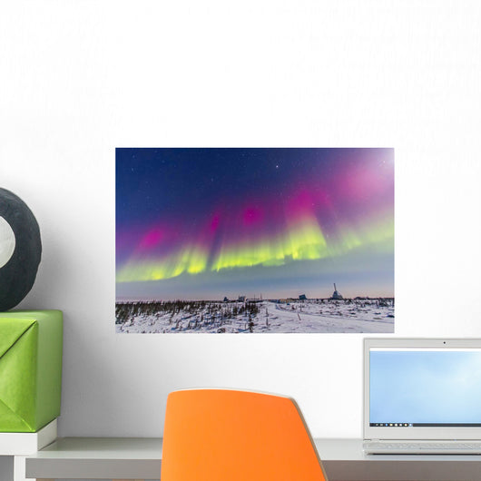 Aurora Borealis Seen from Wall Decal