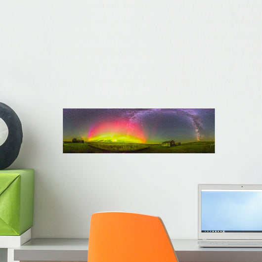 Panorama Aurora and Milky Wall Decal