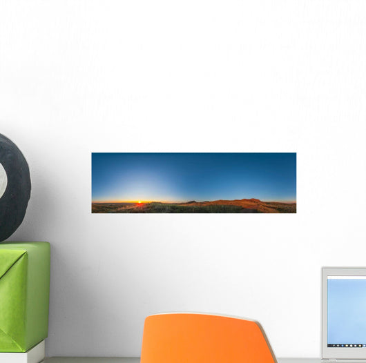 Panoramic Sunset Grasslands National Wall Decal