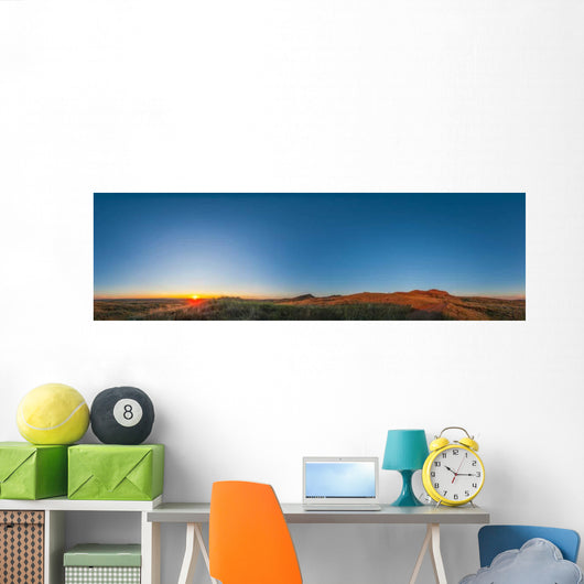 Panoramic Sunset Grasslands National Wall Decal