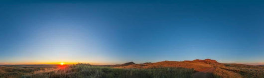 Panoramic Sunset Grasslands National Wall Decal