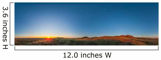 Panoramic Sunset Grasslands National Wall Decal
