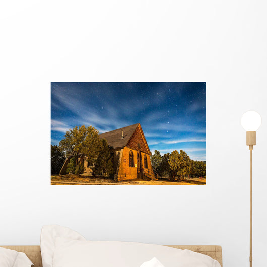 Moonlit Nightscape Historic Hearst Wall Decal