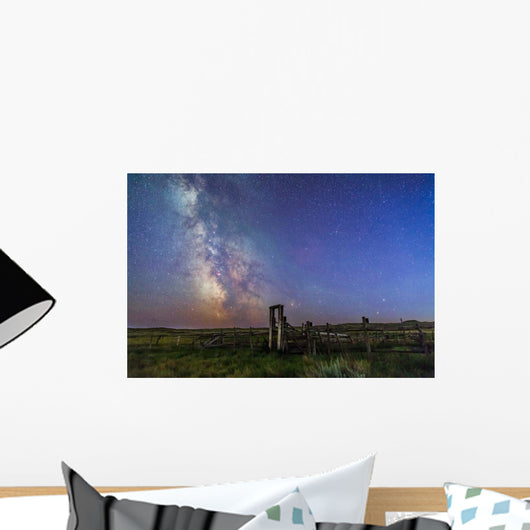 Mars Saturn Milky Way Wall Decal