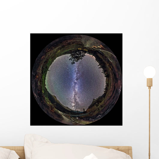 Fish-eye Panorama Milky Way Wall Decal Design 2