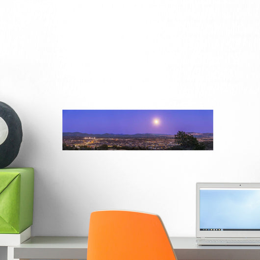 Full Moon Rising over Wall Decal