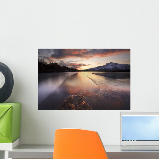 Frozen Straumen Lake Tjelda Wall Decal