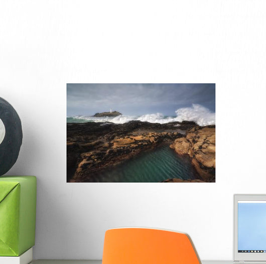 Godrevy Lighthouse Cornwall England Wall Decal