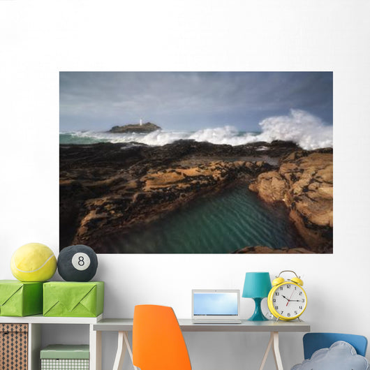 Godrevy Lighthouse Cornwall England Wall Decal