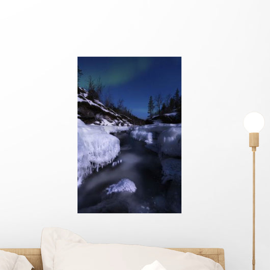 Aurora Borealis over Tennevik Wall Decal Design 2