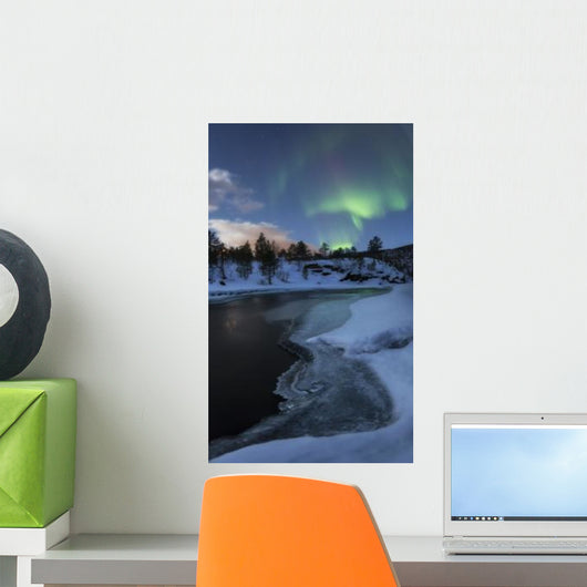 Aurora Borealis over Tennevik Wall Decal