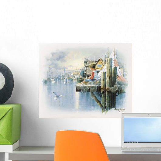 Fishing Dock Wall Decal
