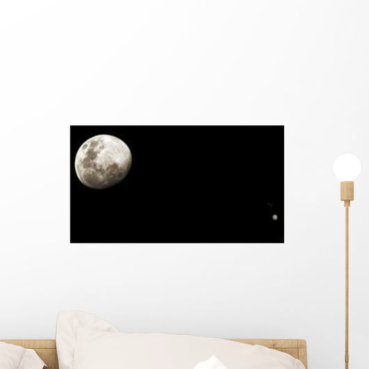 Earth's Moon and Jupiter Wall Decal