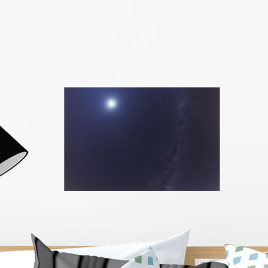 Moon and Milky Way Wall Decal