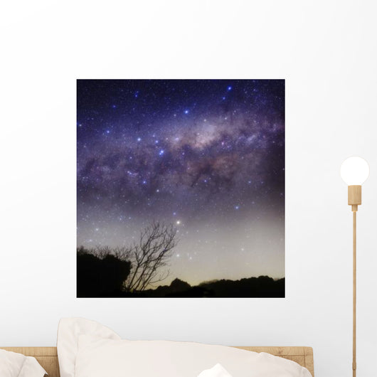 Milky Way above Rural Wall Decal Design 2