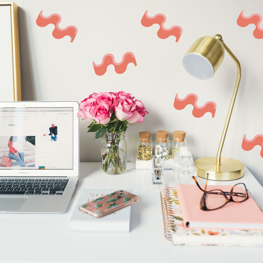 Abstract Geometric Wallpaper Sticker Set