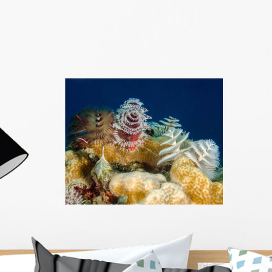 Multiple Christmas Tree Worms Wall Decal