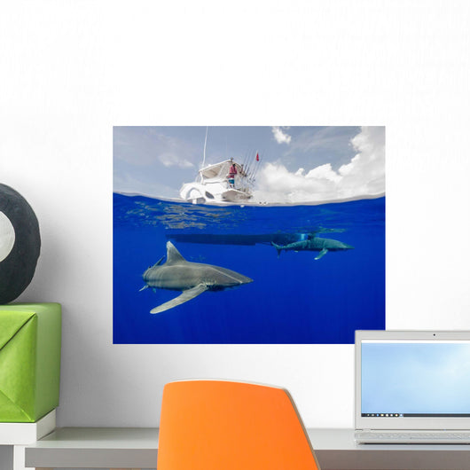Boat Captain Watches Oceanic Wall Decal