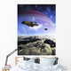 Two Spacecraft Prepare to Wall Decal