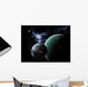 Massive Space Station Orbits Wall Decal