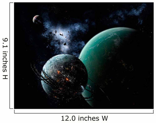 Massive Space Station Orbits Wall Decal