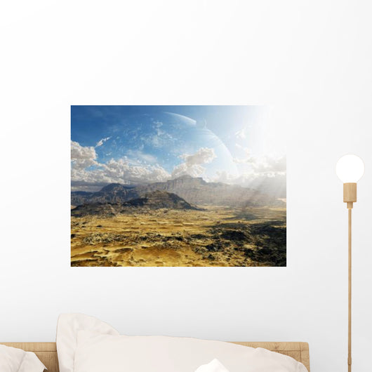 Clouds Break over Desert Wall Decal