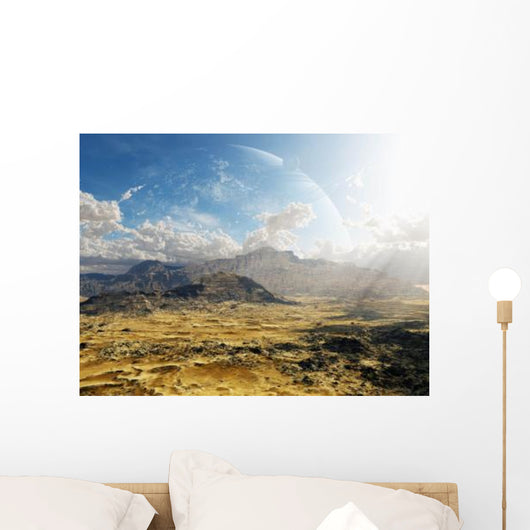 Clouds Break over Desert Wall Decal