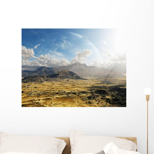 Clouds Break over Desert Wall Decal