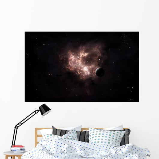Emission Nebula Is Viewed Wall Decal
