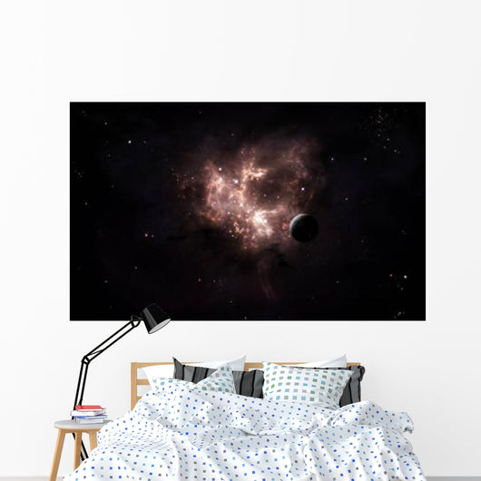 Emission Nebula Is Viewed Wall Decal