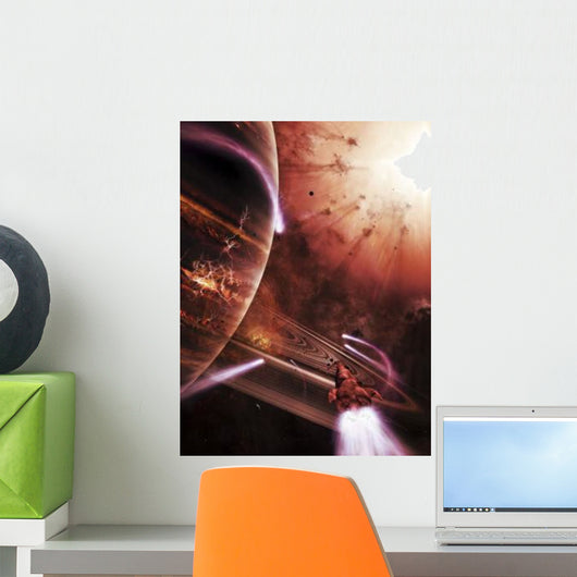 Starships Hone Their Skills Wall Decal
