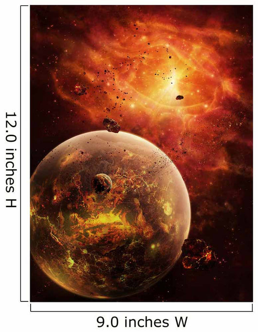 Eye-shaped Nebula and Ring Wall Decal