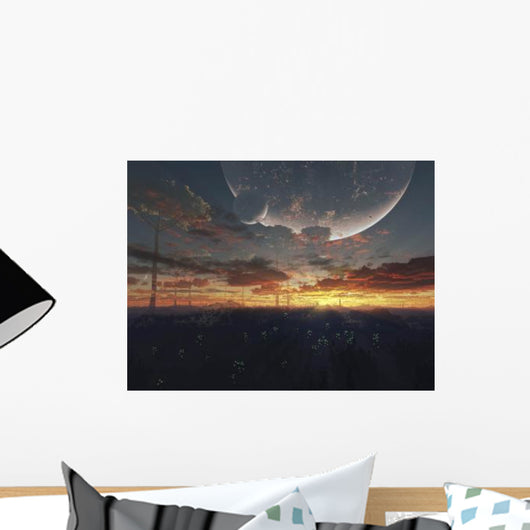 From Alien Moon towards Wall Decal