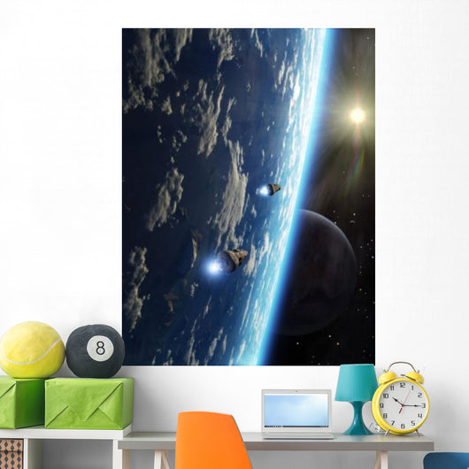 Two Survey Craft Orbit Wall Decal